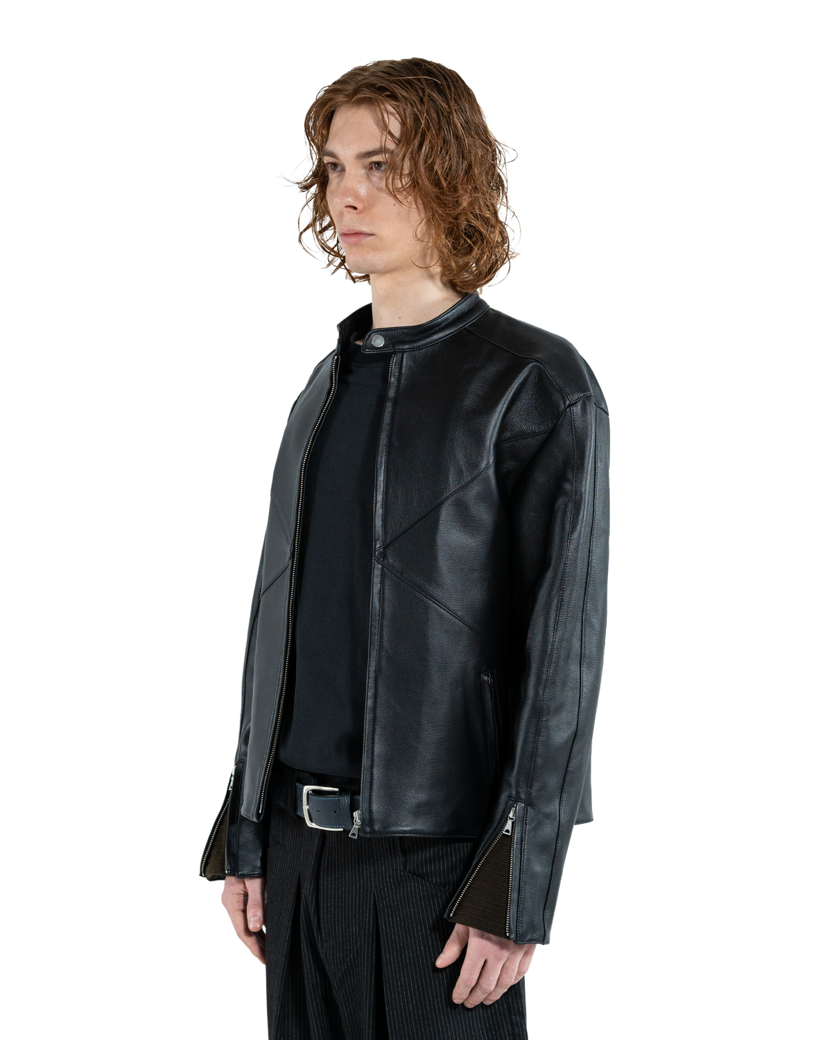 Cross Biker Leather Jacket