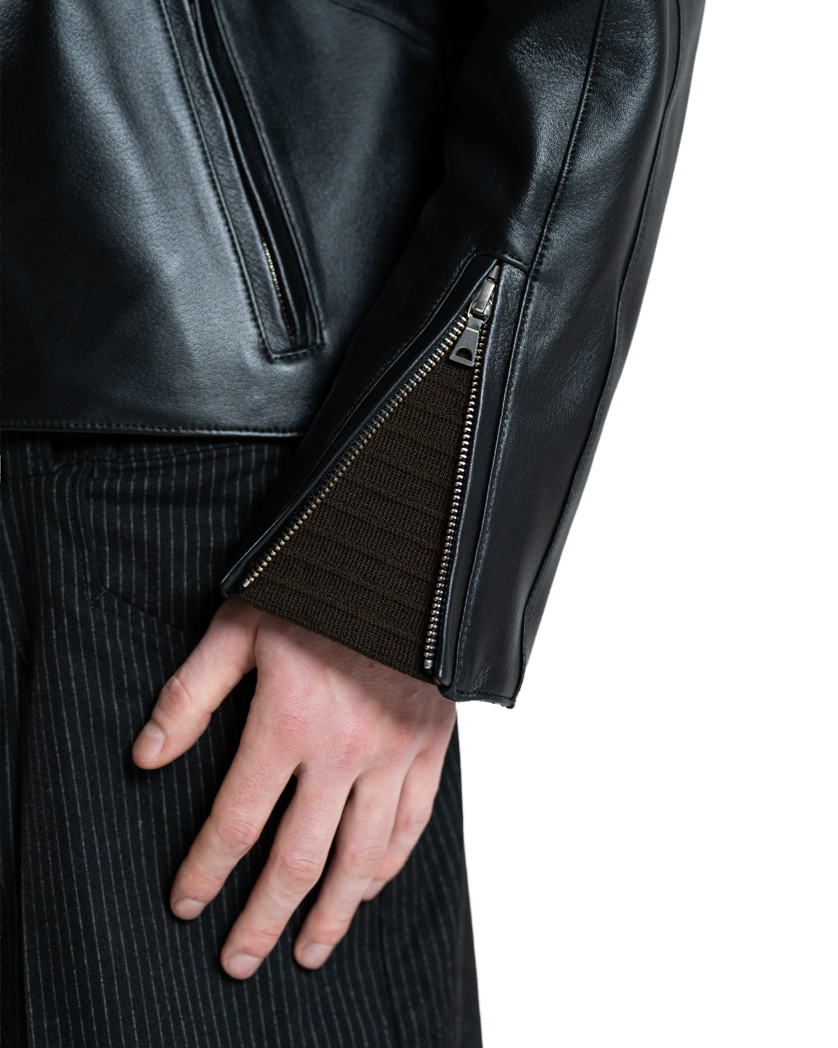 Cross Biker Leather Jacket