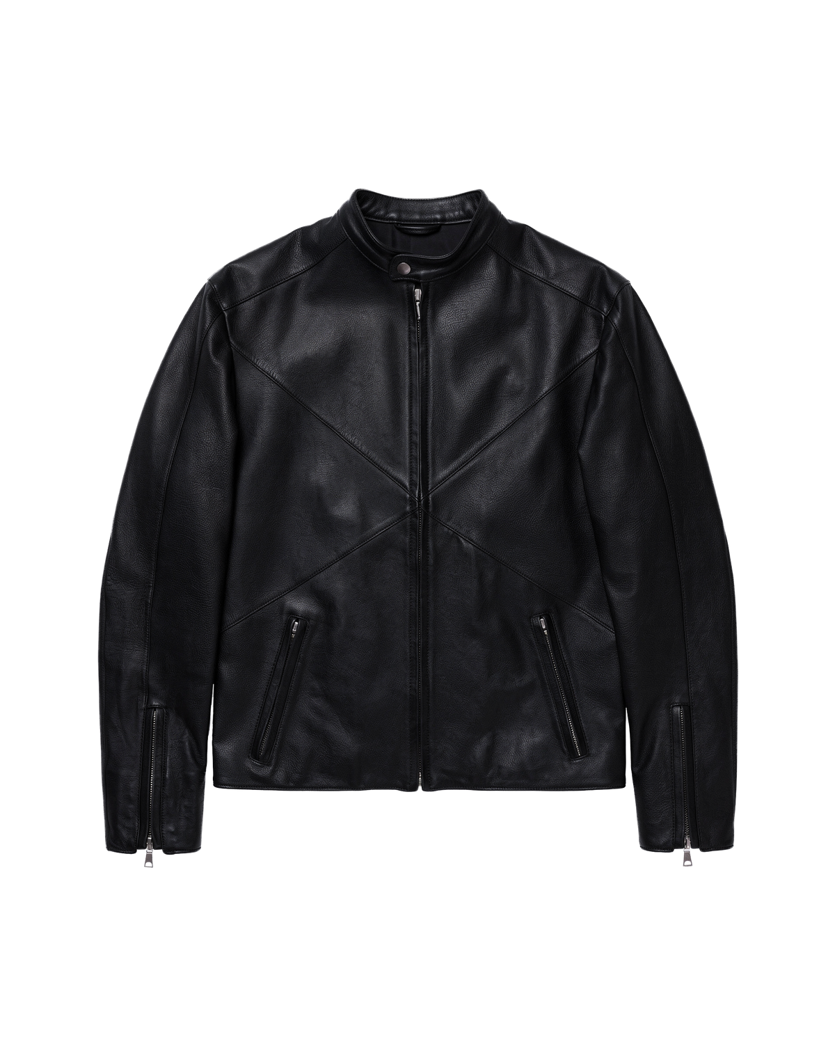 Cross Biker Leather Jacket
