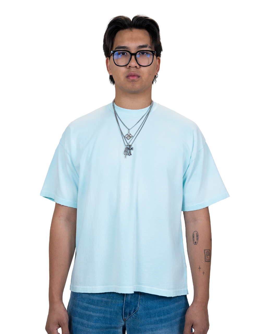 Sunfaded T-Shirt Spa Blue