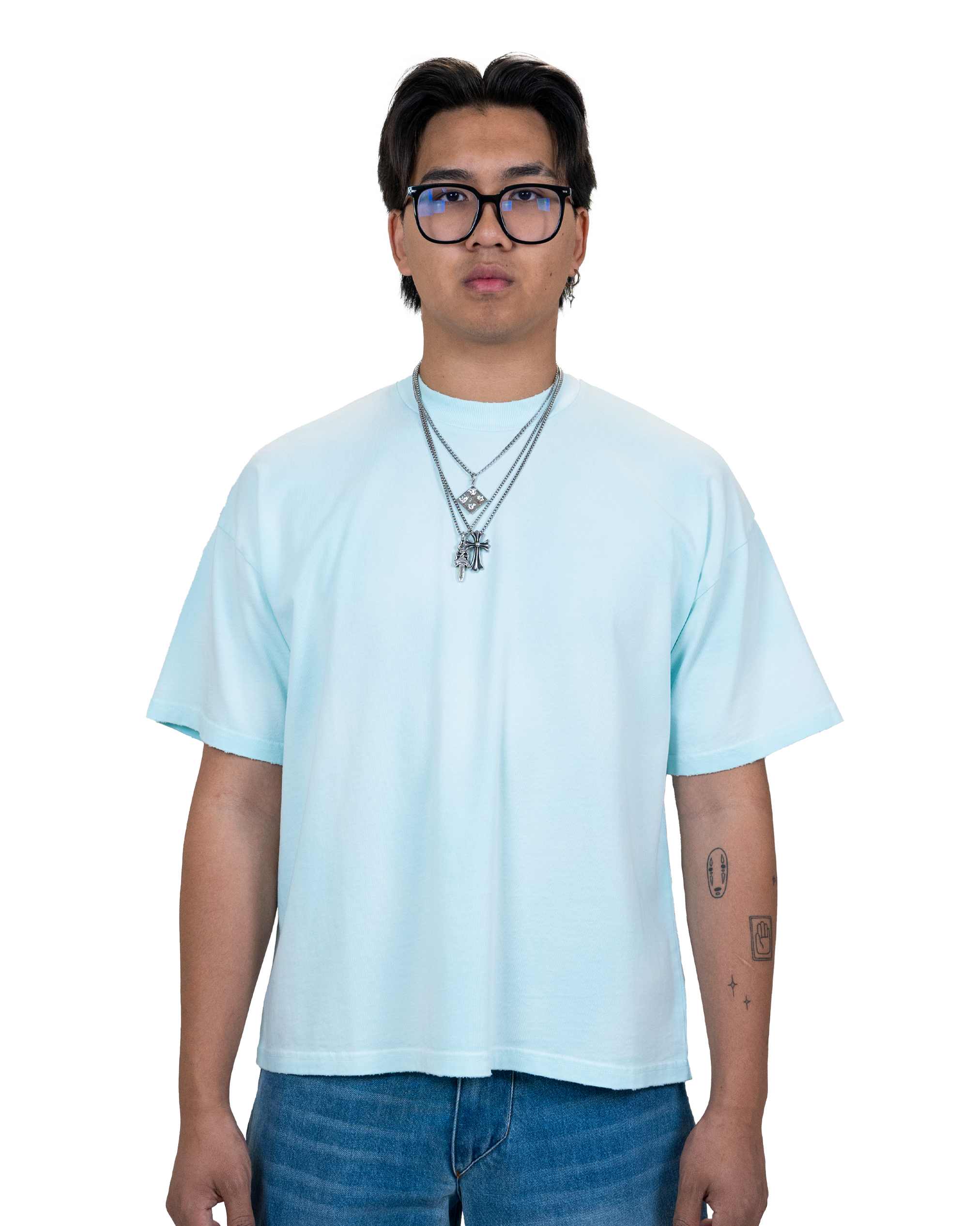 Sunfaded T-Shirt Spa Blue
