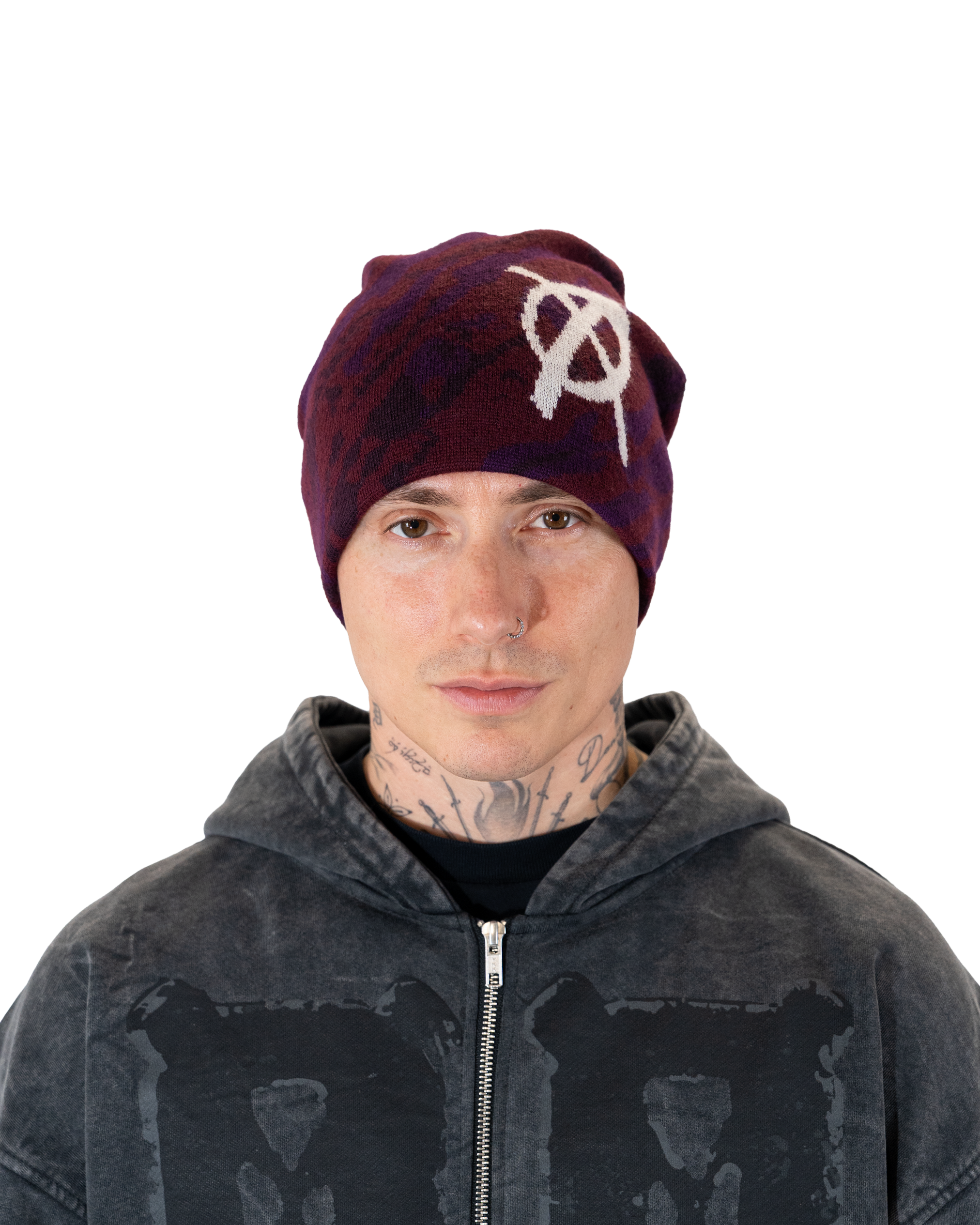 Grape Camo Beanie