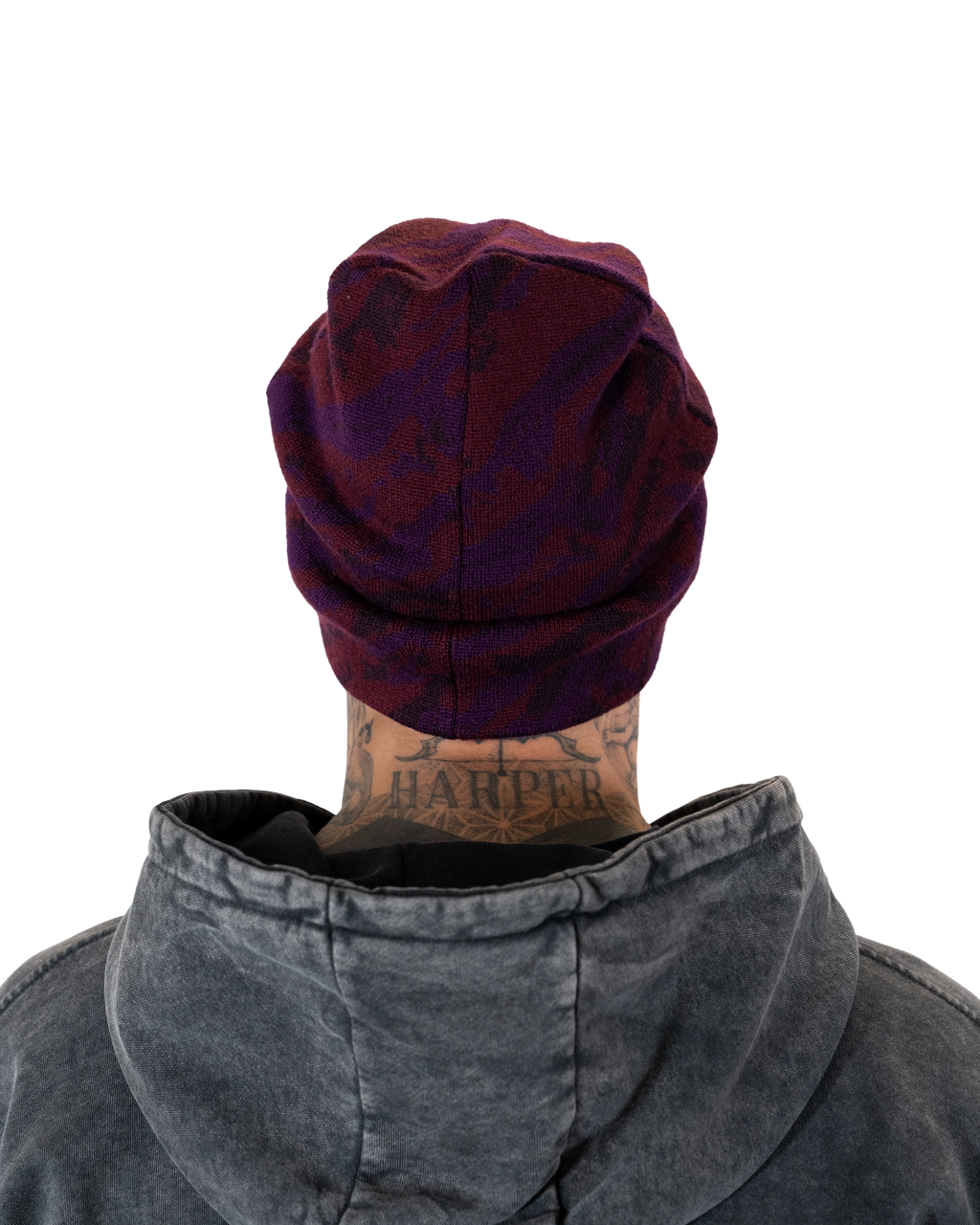 Grape Camo Beanie