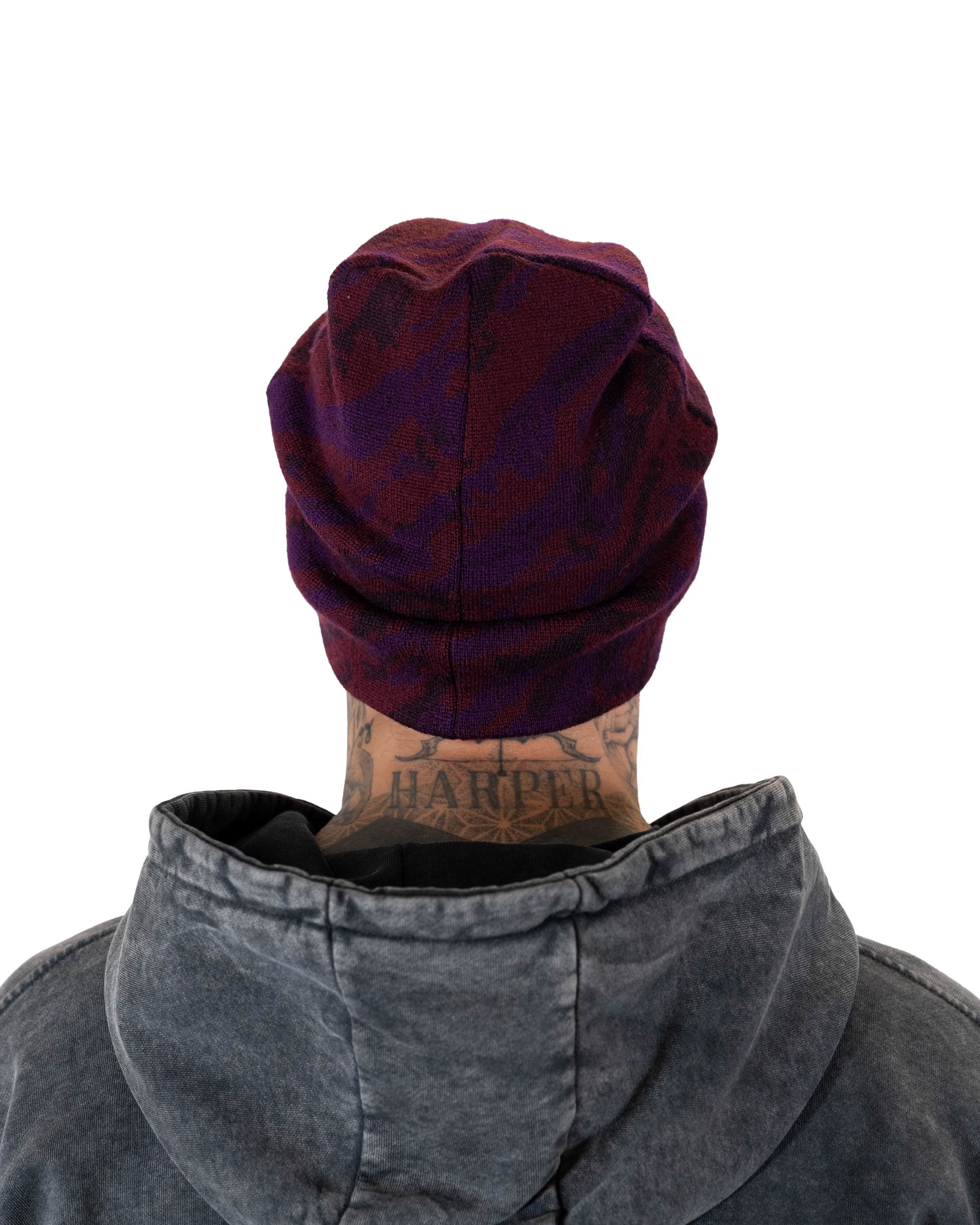 Grape Camo Beanie
