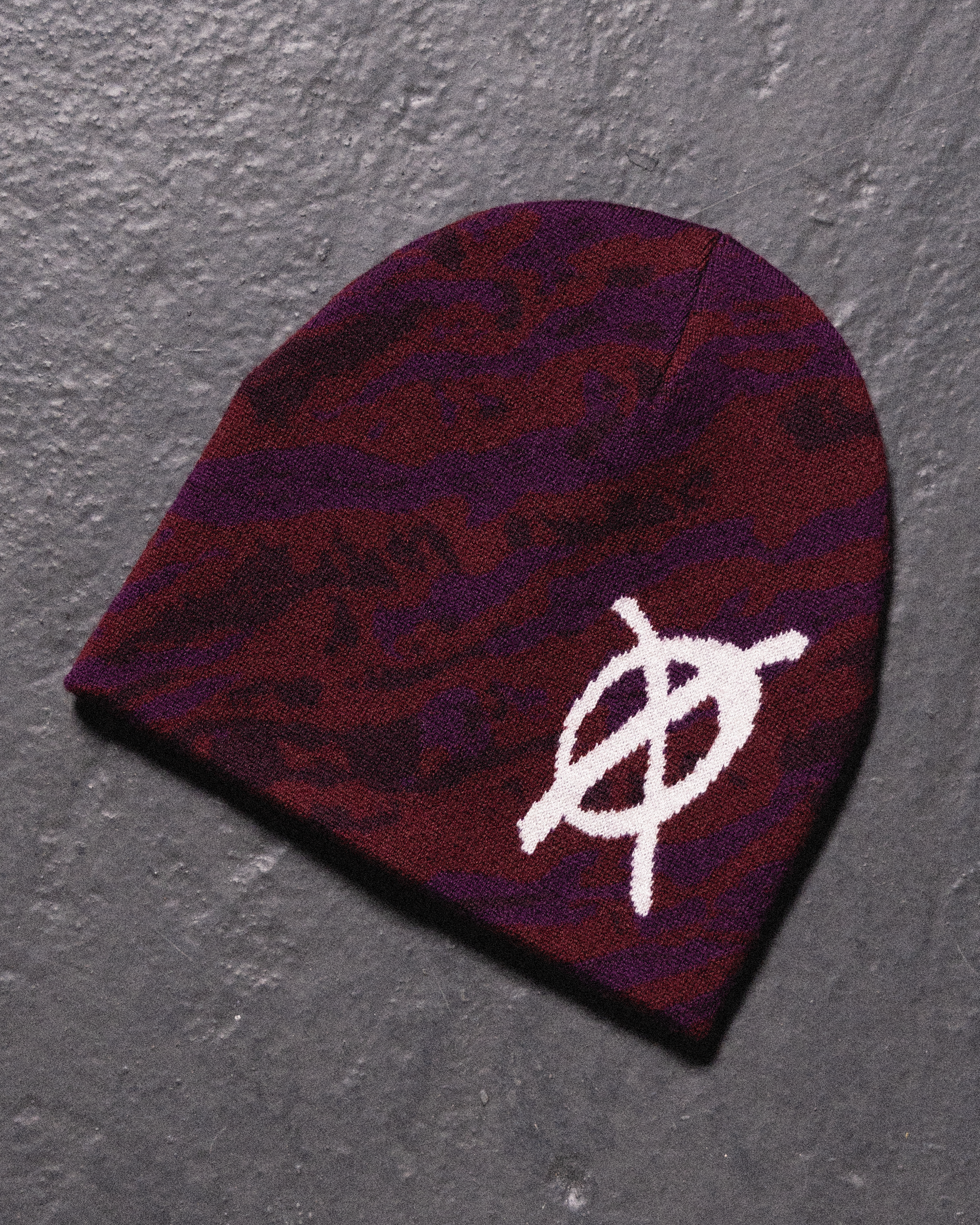 Grape Camo Beanie