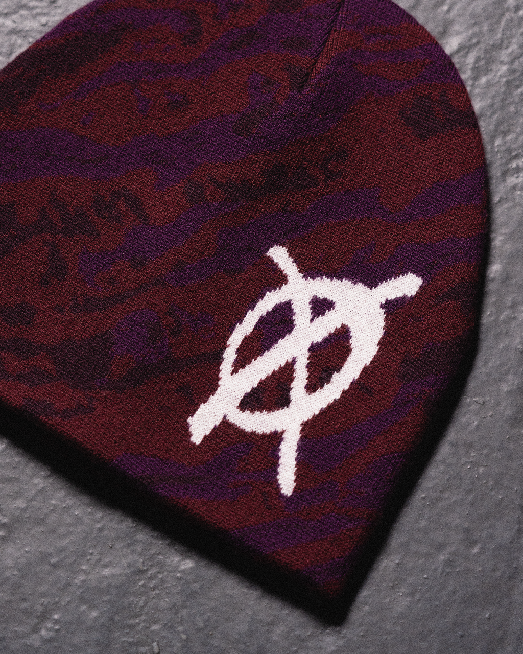 Grape Camo Beanie