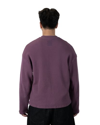 Grape Waffle Sweater