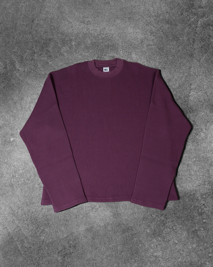 Grape Waffle Sweater