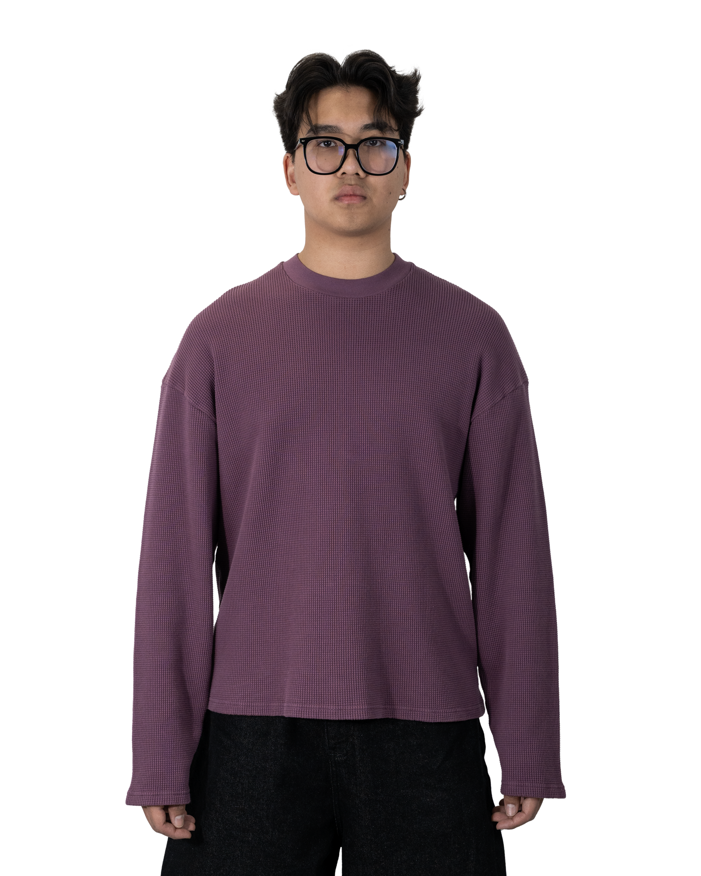 Grape Waffle Sweater