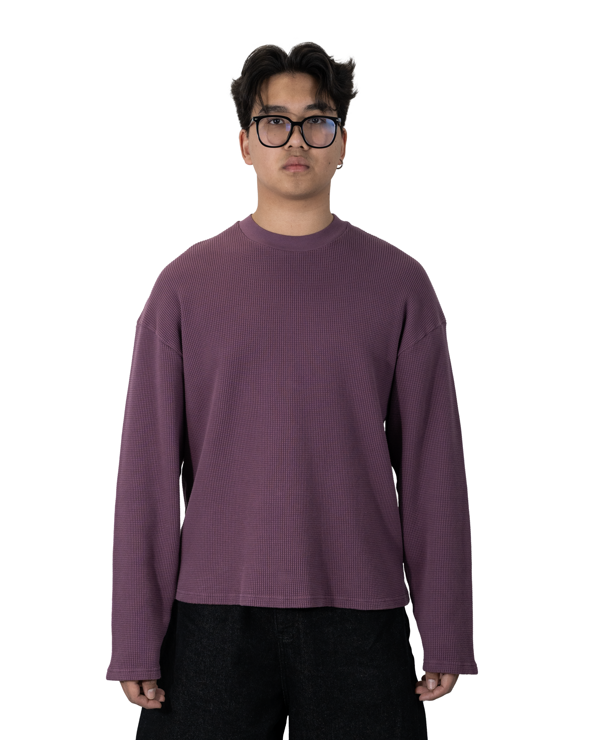Grape Waffle Sweater