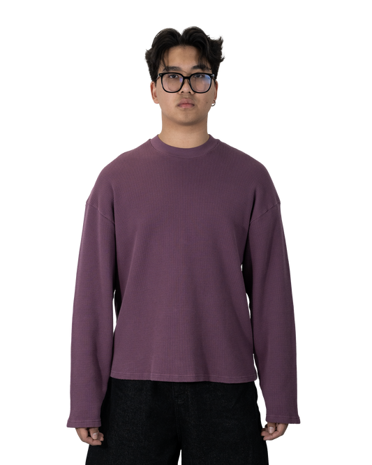 Grape Waffle Sweater