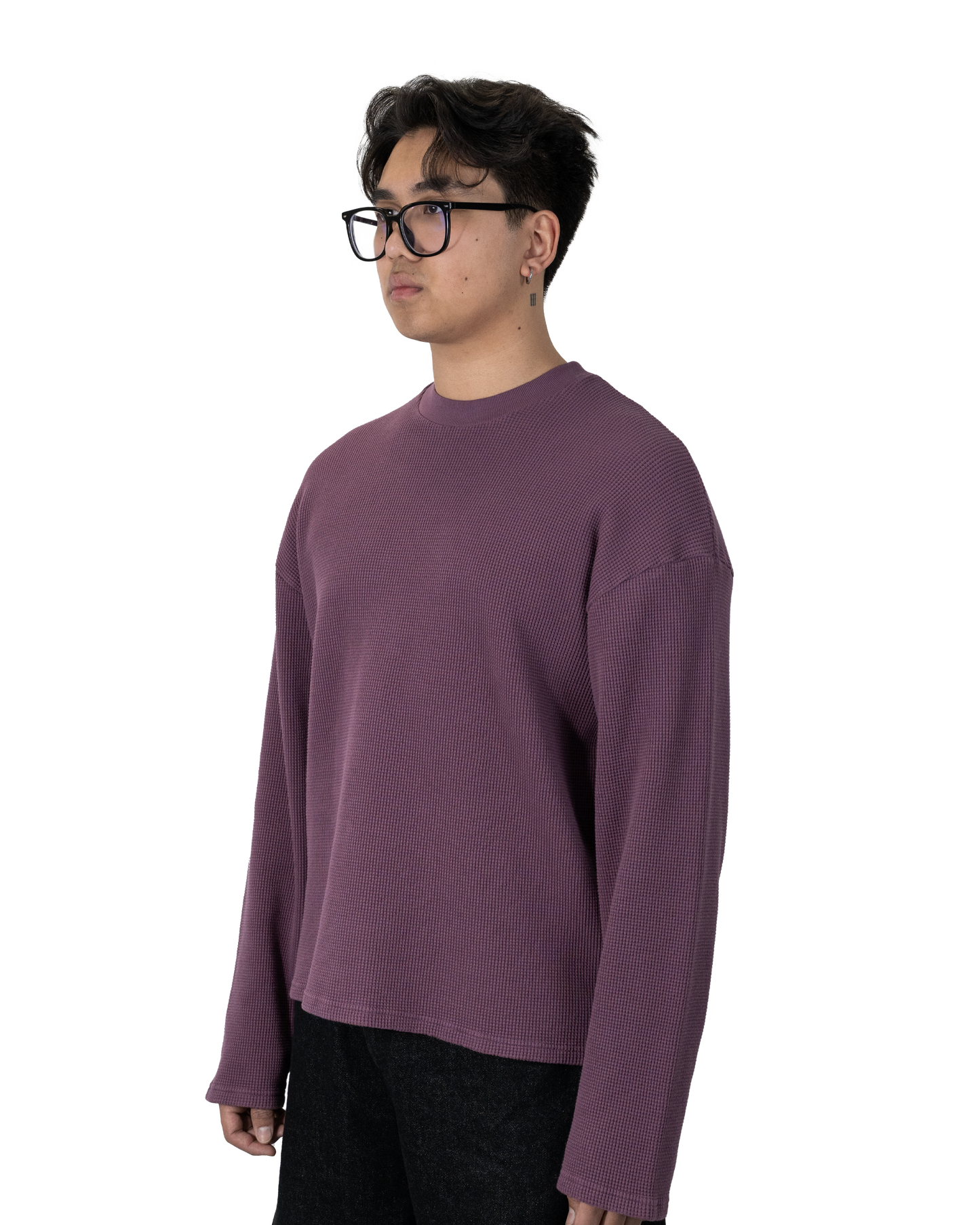 Grape Waffle Sweater