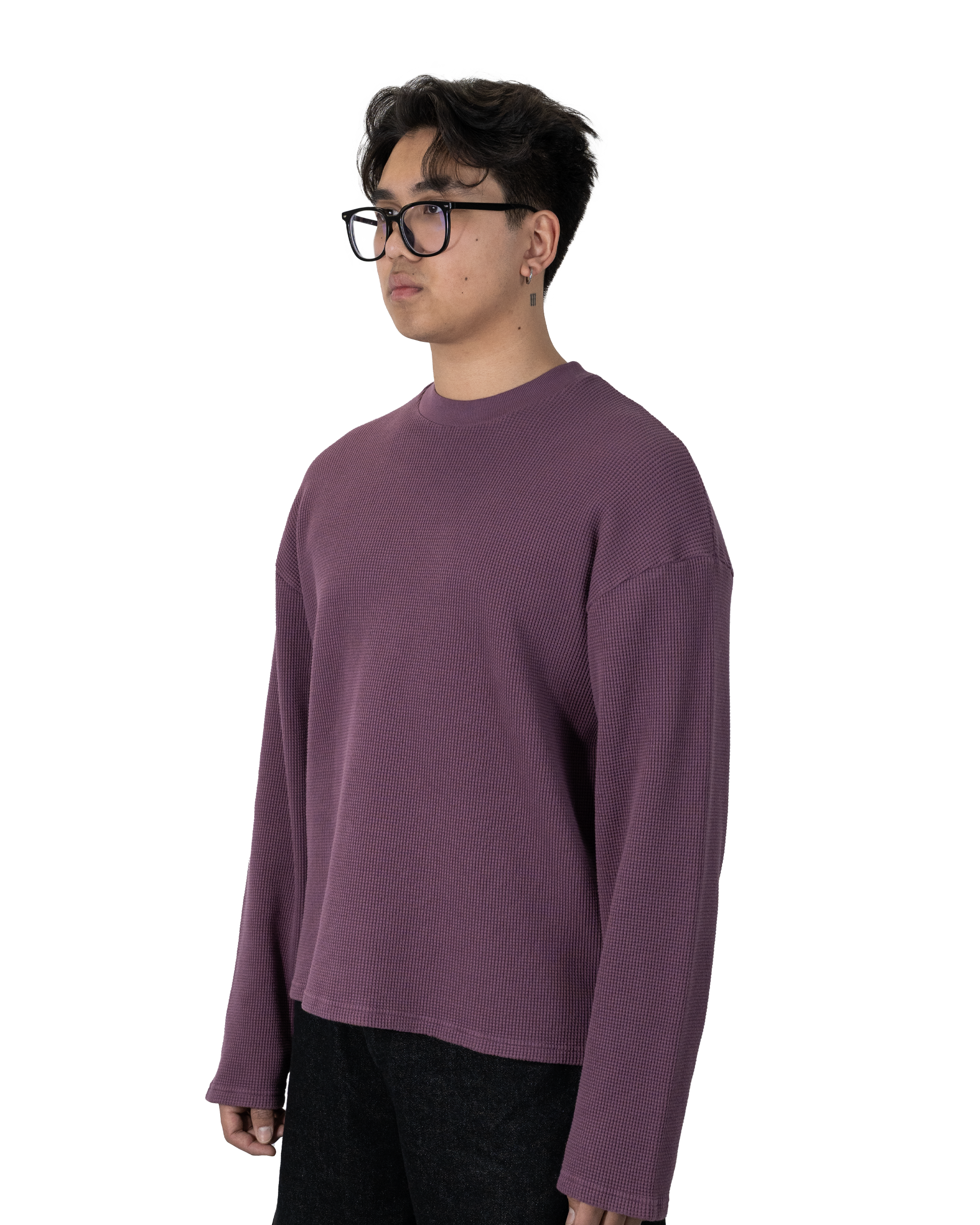 Grape Waffle Sweater