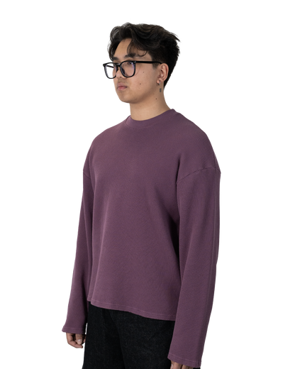 Grape Waffle Sweater