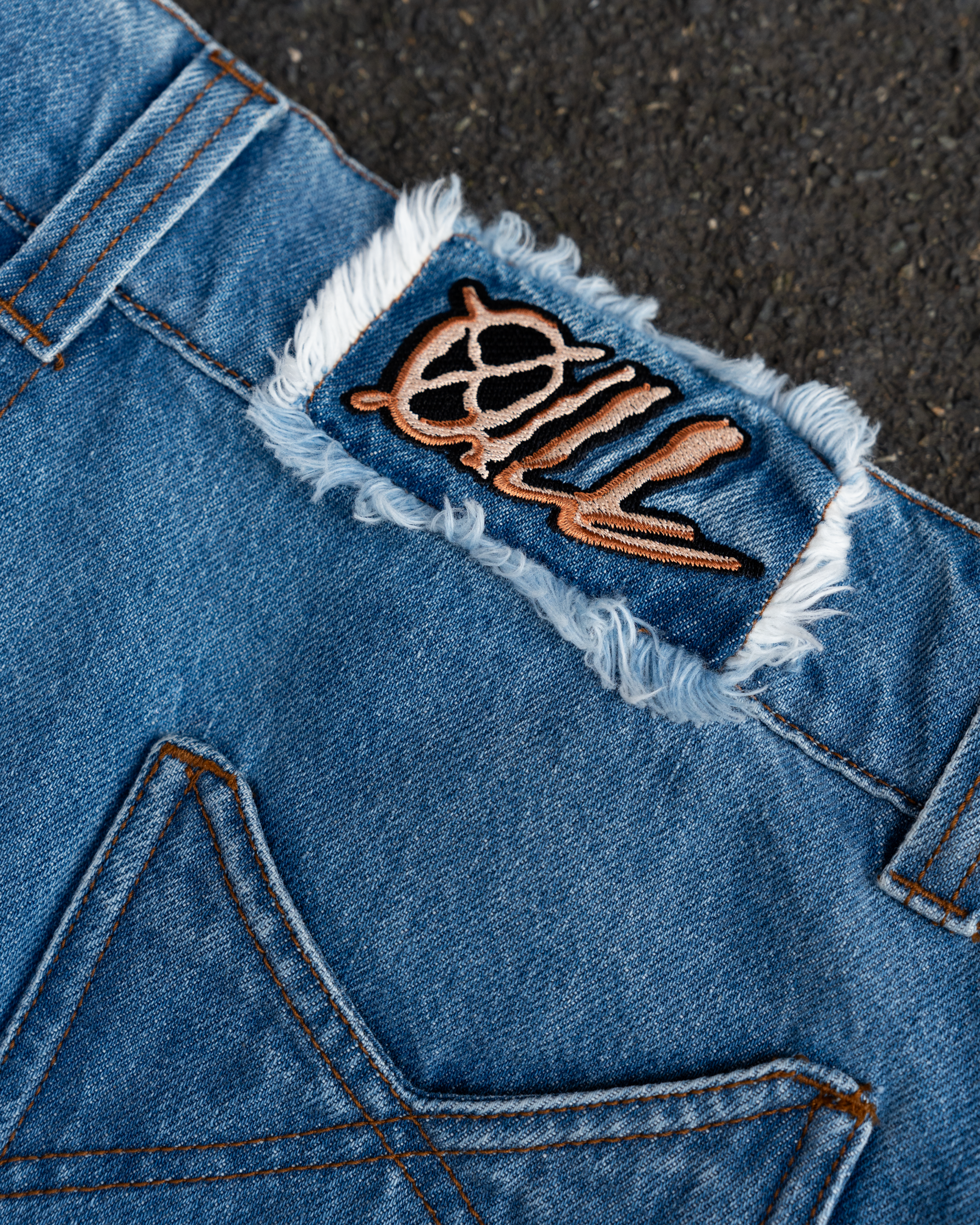 Hem Zip Denim