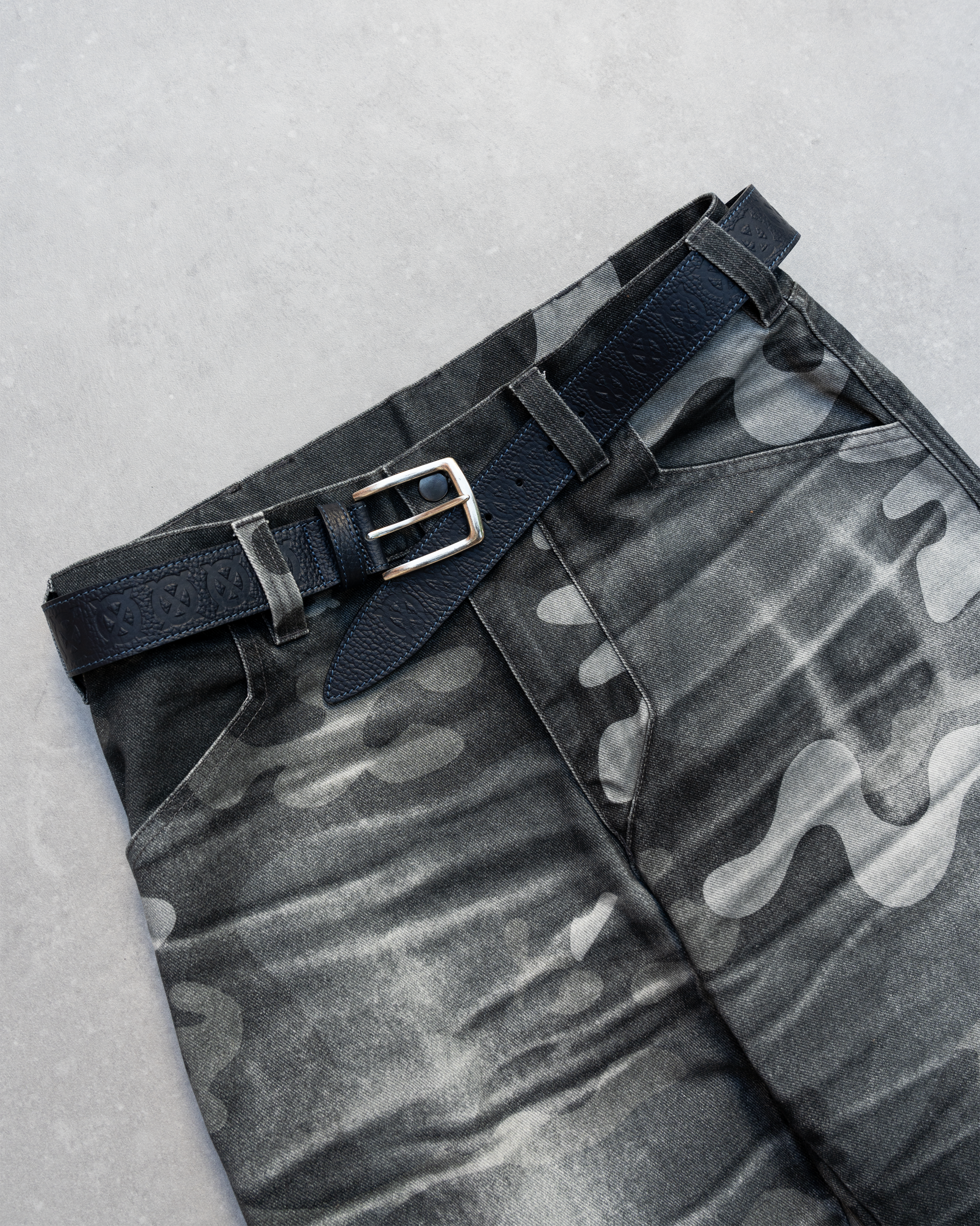 Ocean Blue Monogram Belt