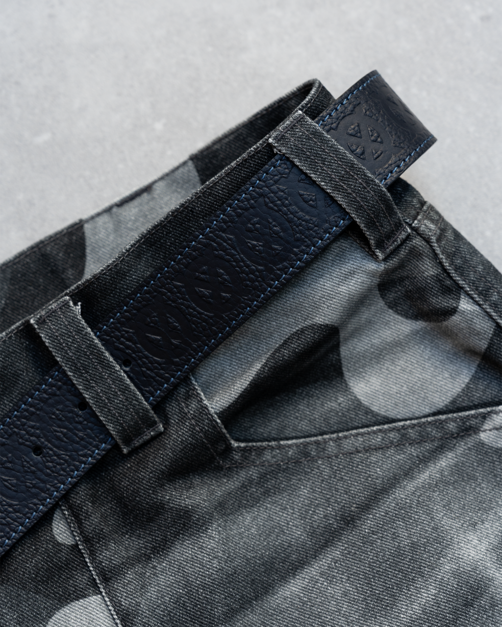 Ocean Blue Monogram Belt