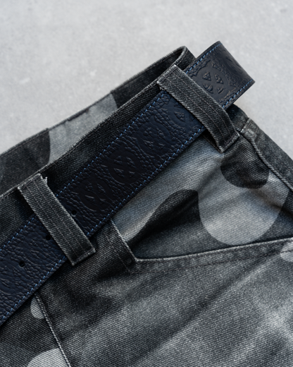 Ocean Blue Monogram Belt