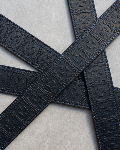 Ocean Blue Monogram Belt