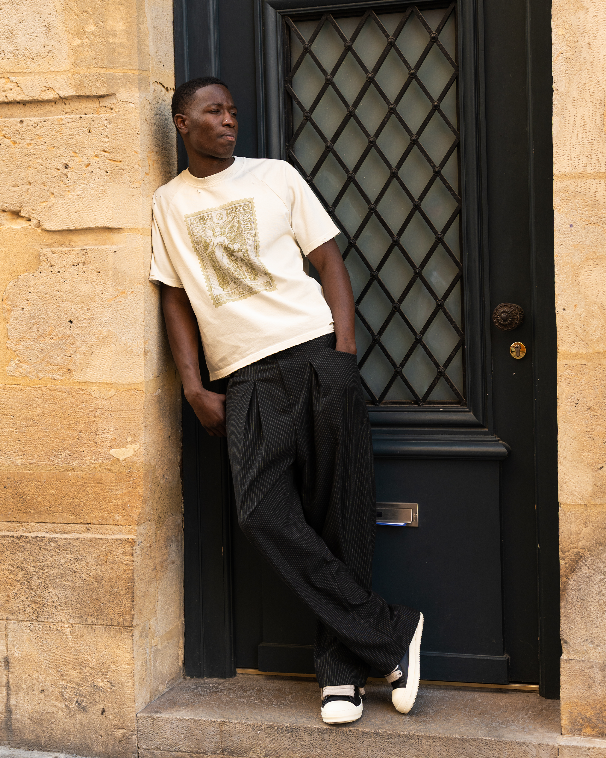 Pinstripe Suit Pants