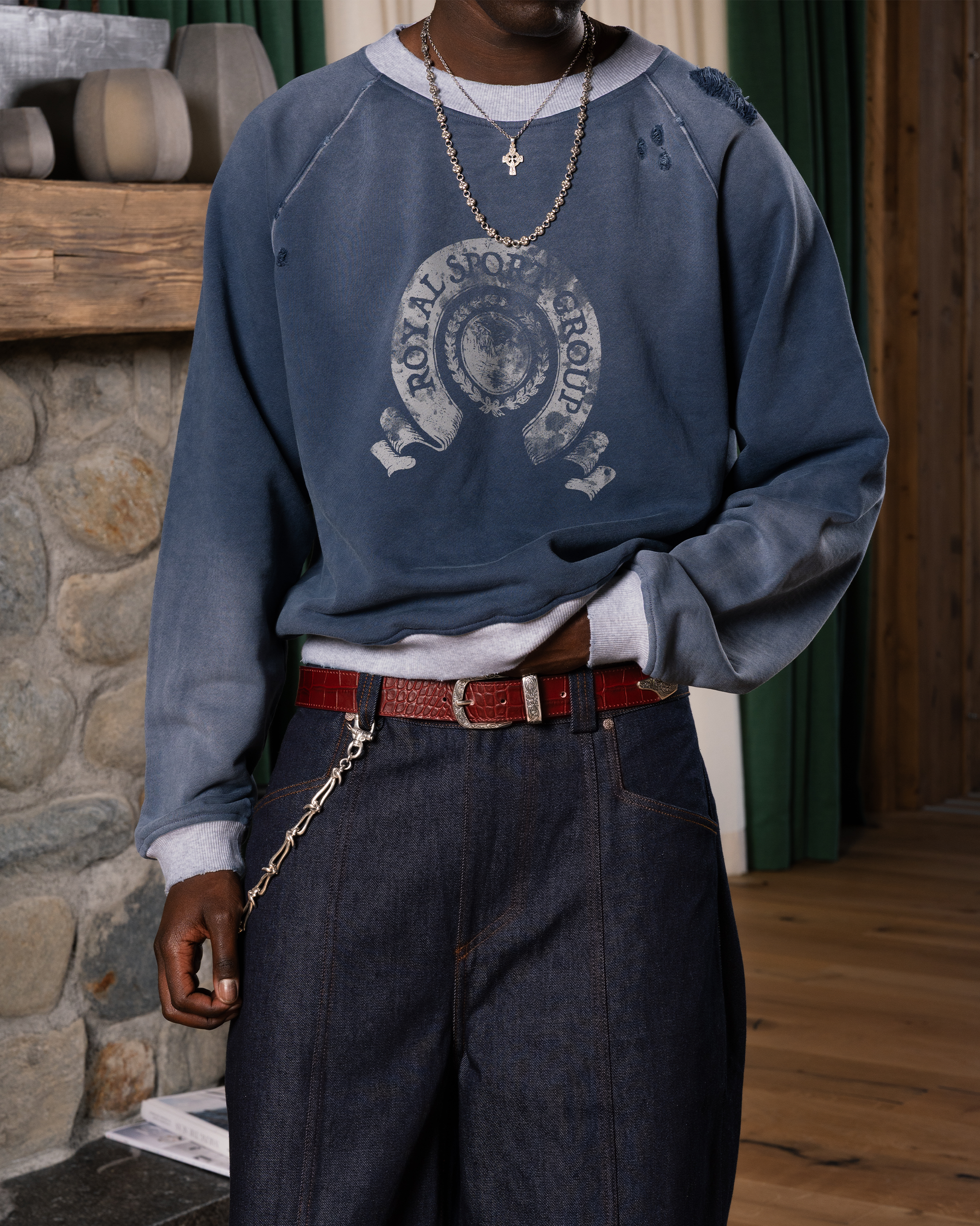 Two-tone Vintage Sweater