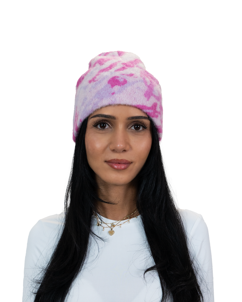 Reverse Mohair Cross Beanie