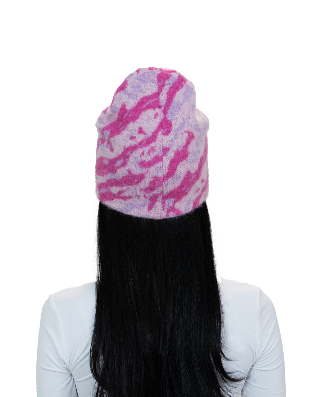 Reverse Mohair Cross Beanie